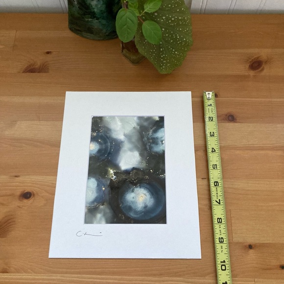 New Original Signed Artwork Alcohol Ink on Paper - Picture 5 of 6